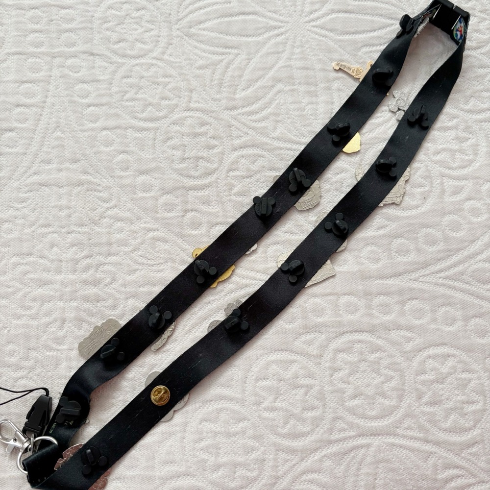 Disney Lanyard with 16 Collectible Hidden Mickey and Other Enamel‎ Pins - Picture 4 of 4